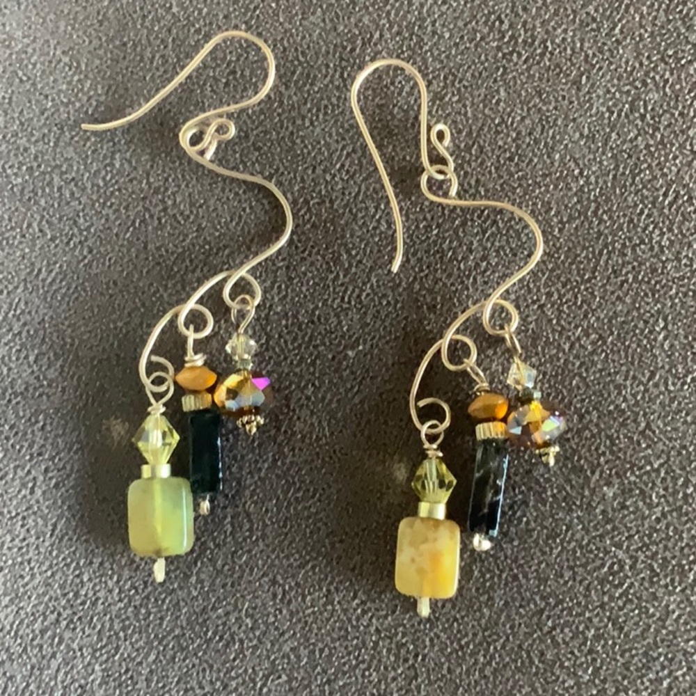 Handmade chandelier earrings